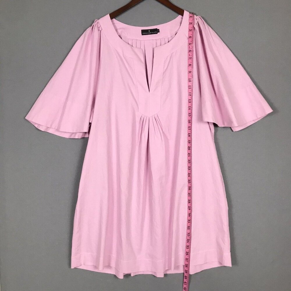 Tuckernuck Pomander Place Linen Flutter Dress Pink Coquette Coastal Beachy - Picture 13 of 16